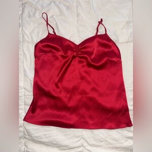 Victoria's Secret Vibrant Red Satin Camisole